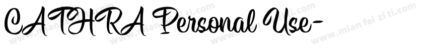CATHRA Personal Use字体转换